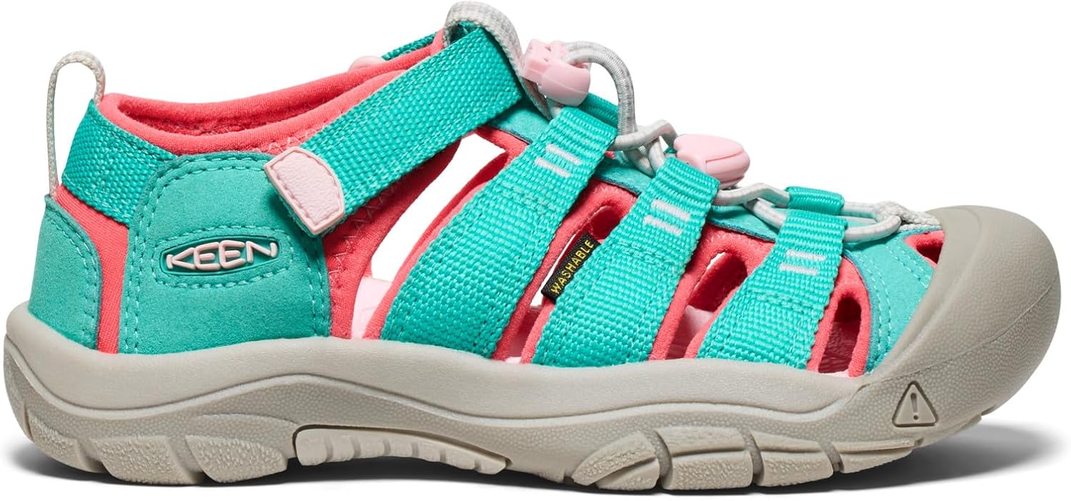 Unisex Kid's Newport H2 Sandal 9 UK Child Bright Aqua Giggle Pink