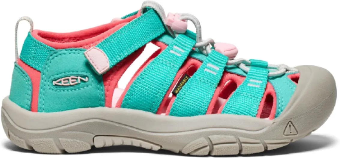 Unisex Kid's Newport H2 Sandal 9 UK Child Bright Aqua Giggle Pink