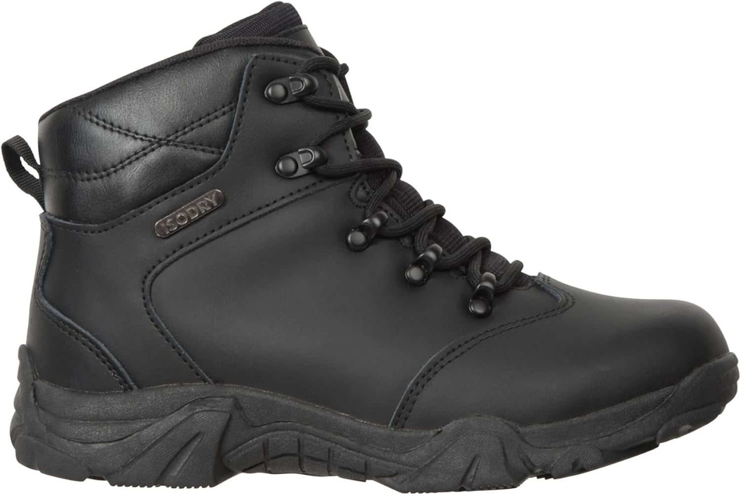 Canyon Kids Waterproof Boots - Breathable Rain Boots with Vibram Outsole & Leather Upper - For Spring Summer, Walking & Outdoors 2 UK Child Black