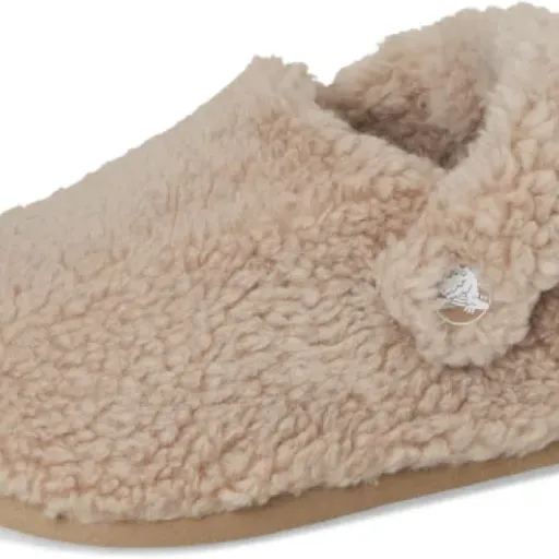 Crocs Kids Classic Cozzzy Slipper Review: fuzzy Crocs-style house shoes that kids actually keep on