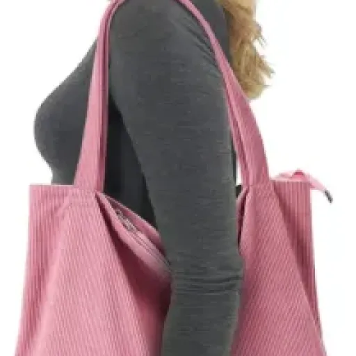 KALIDI Thicken Corduroy Tote Bag Review: a big soft tote that’s practical more than fancy