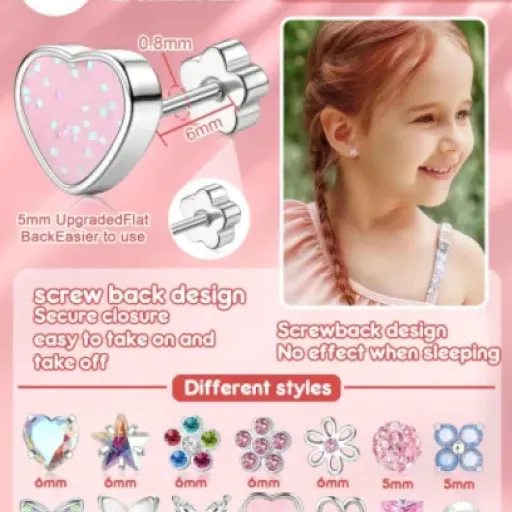 MILACOLATO 14Pairs Flat Back Stud Earrings Review: a big cheap bundle for sensitive ears