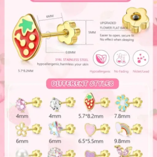 YADOCA Flat Back Earrings Set Review: cheap, cute, and surprisingly comfy for all‑day wear