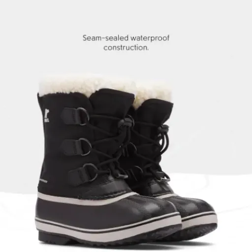 Sorel Yoot Pac Nylon WP Kids Boots Review: chunky snow tanks for small feet