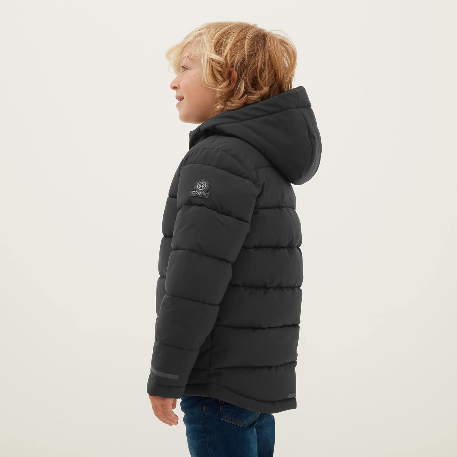 Harecroft Boys Winter Coat, Heavy, Quilted Puffer Jacket with Adjustable Hood and Insulated Filling 12-13 Years Black