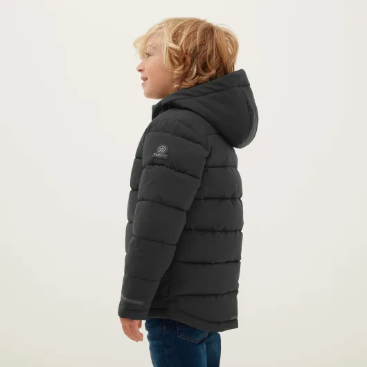 Harecroft Boys Winter Coat, Heavy, Quilted Puffer Jacket with Adjustable Hood and Insulated Filling 12-13 Years Black