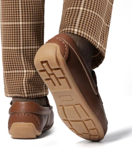 Boy's Dress Shoes Slip-On Penny Loafers Casual Moccasin Style for Toddler/Little Kid/Big Kid 1 UK Brown