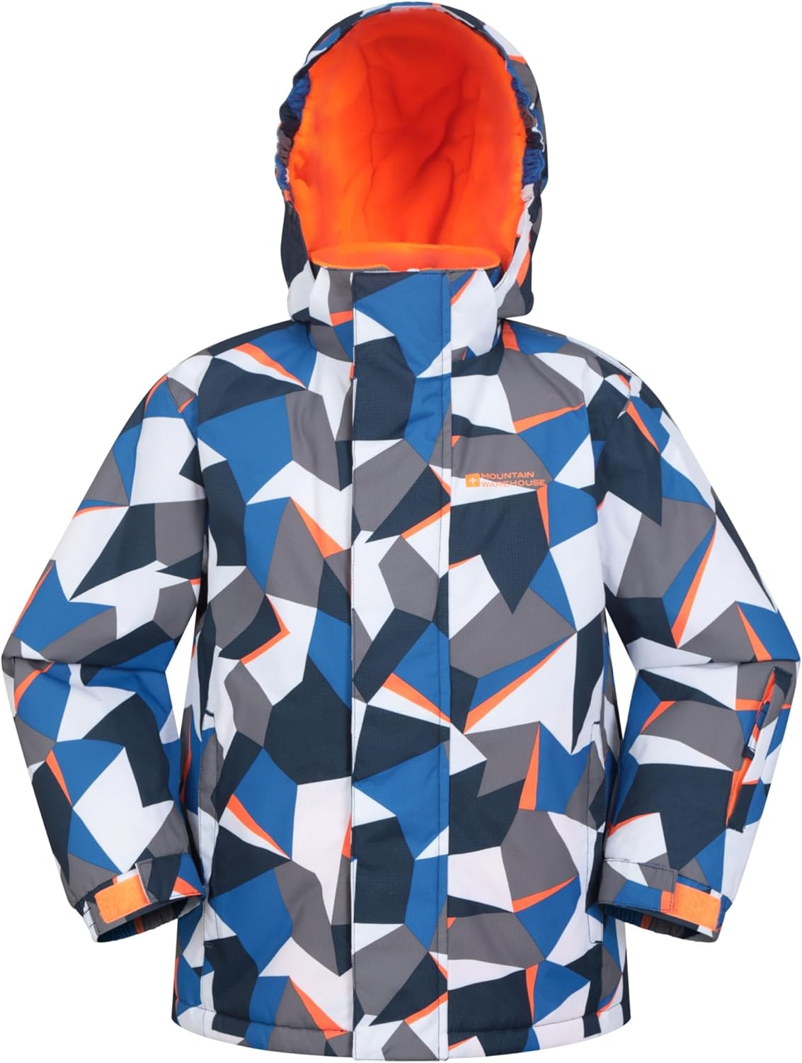 Kids Ski Jacket & Trousers Set - Snowproof Ski Outfit, Front Pockets, Fleece Lined Skiwear, Integrated Snowskirt - Winter Snowboarding Bright Blue 13 Years