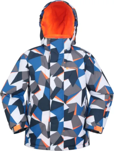 Kids Ski Jacket & Trousers Set - Snowproof Ski Outfit, Front Pockets, Fleece Lined Skiwear, Integrated Snowskirt - Winter Snowboarding Bright Blue 13 Years
