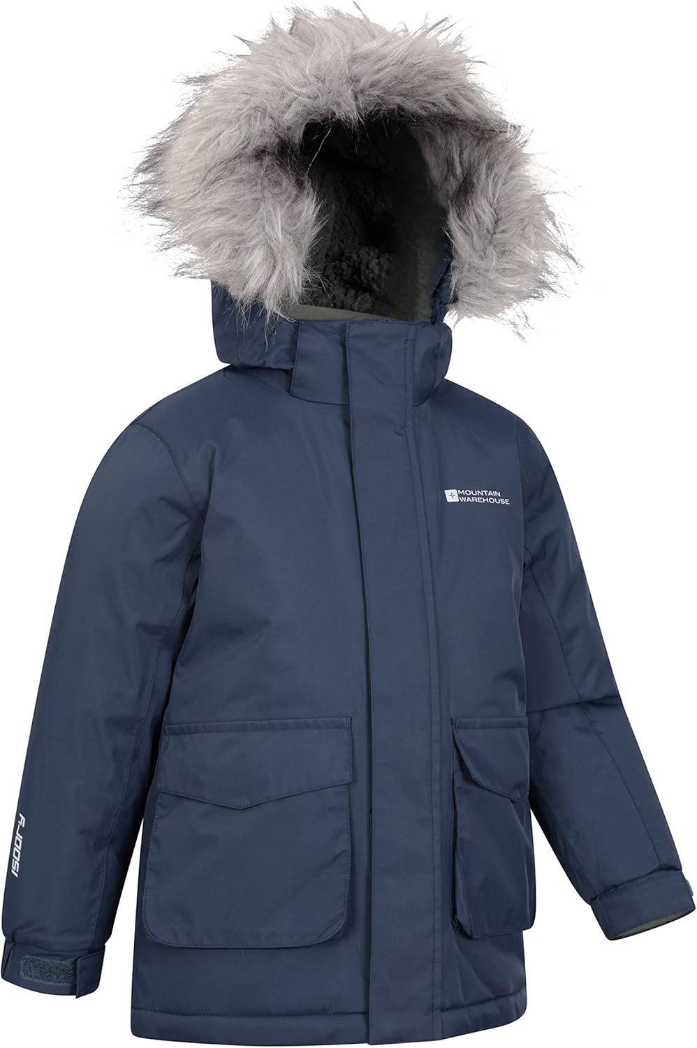 Ranger Plain Kids Water Resistant Jacket - Elasticated Cuffs & Hem, Adjustable Hood, Boys & Girls - Best for Autumn, Winter, Outdoors & Hiking 13 Years Indigo