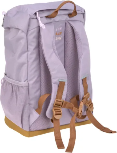 LÄSSIG Children's Hiking Backpack with Chest Strap Padded Shoulder Straps Water-Repellent 14 Litres/Big Outdoor Backpack, purple, standard size, Modern 14 L Purple