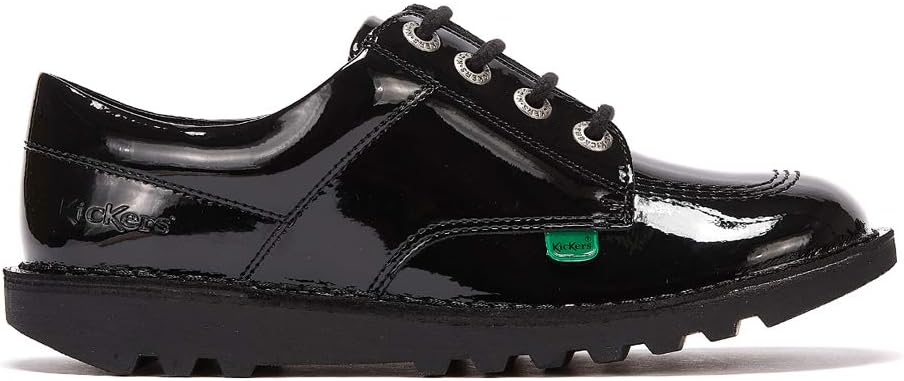 Kickers Unisex Kids Kick Lo Shoes - Extra Comfort for Your Feet - Added Durability, Black 5 UK