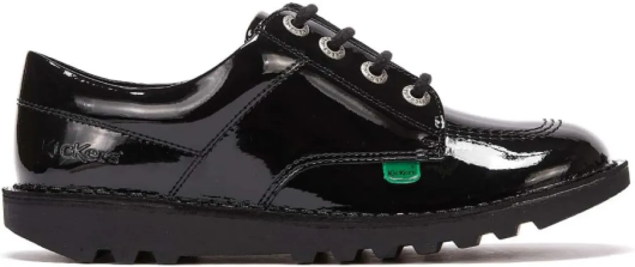 Kickers Unisex Kids Kick Lo Shoes - Extra Comfort for Your Feet - Added Durability, Black 5 UK