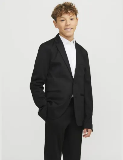 JACK & JONES Boy's Jjejaxon Jersey Blazer Noos Jnr 158 Black
