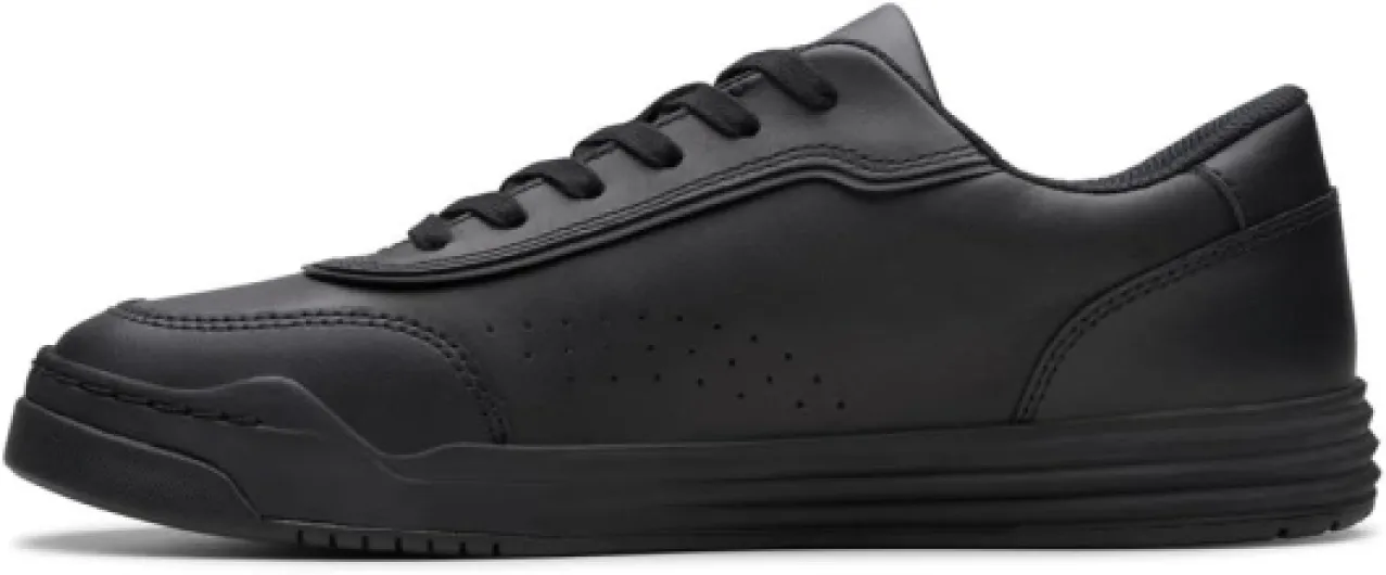 4 UK Black Leather