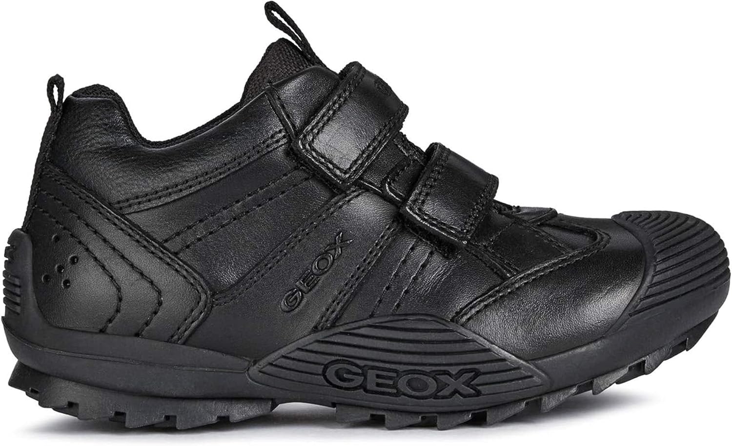 Geox Boy's Savage 38Shoes 6.5 UK Black Leather