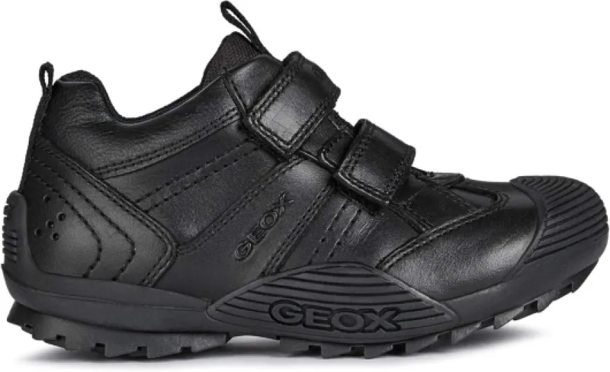 Geox Boy's Savage 38Shoes 6.5 UK Black Leather