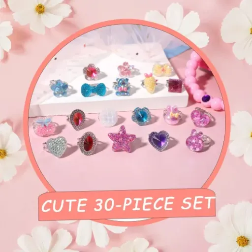 Pinkgarden Little Girl Jewelry Rings Review: cheap dress‑up bling that kids actually use