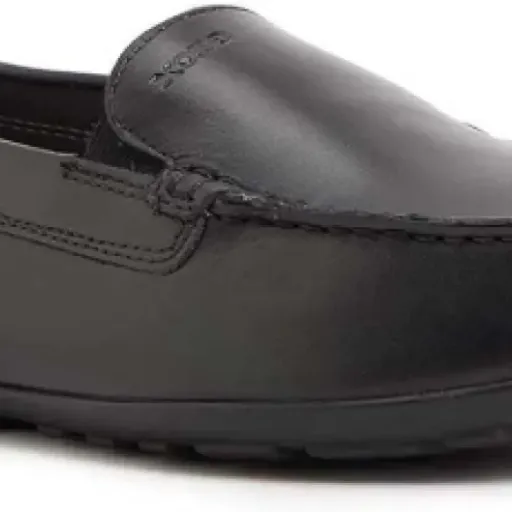 Geox Boy's J New Fast Boy Moccasins Review: leather school shoes that keep feet (mostly) happy