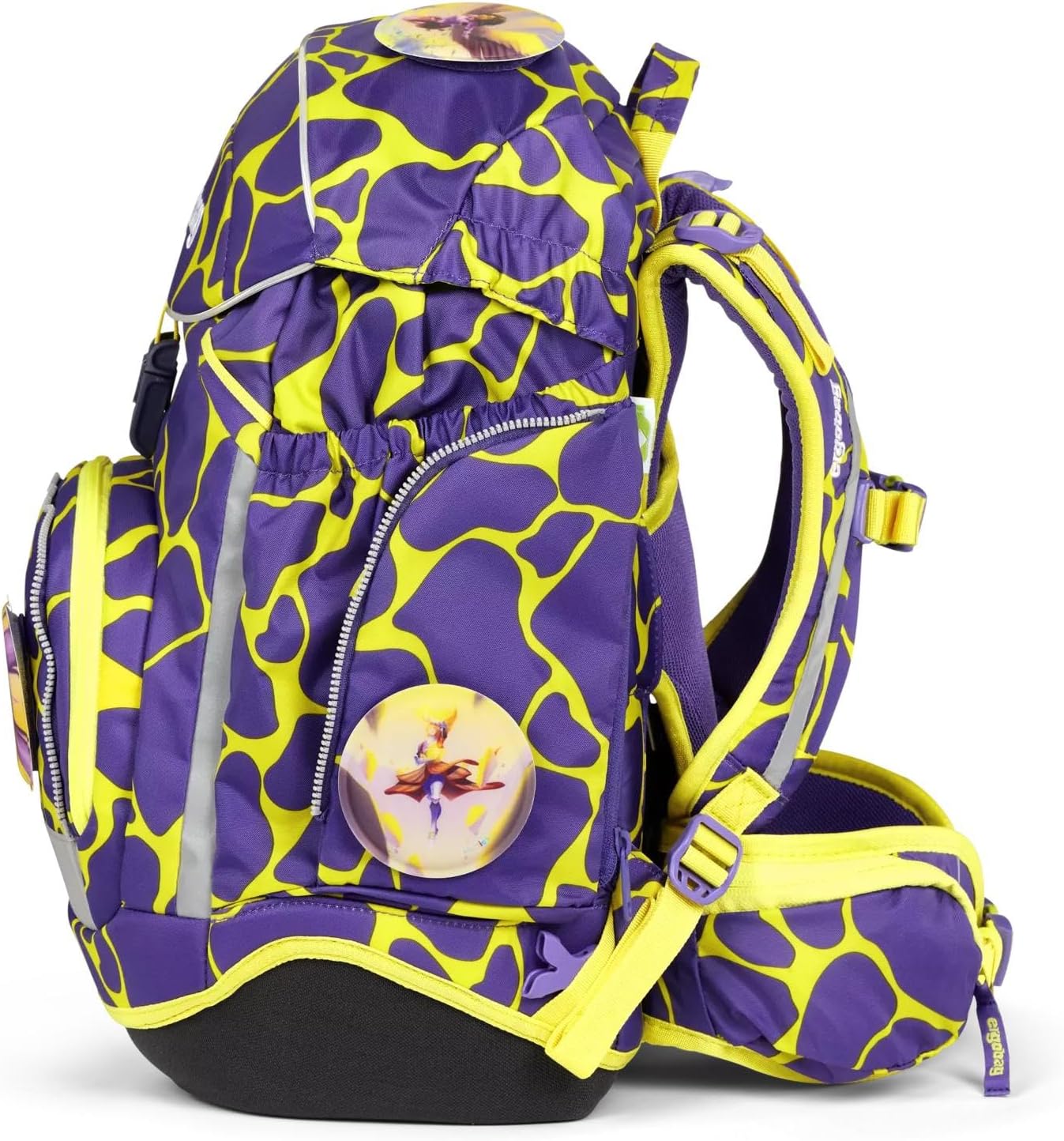 Ergobag Pack Set Ergonomic School Bag Flexible 6-Piece Set 1st Class Primary School for Girls and Boys, Subary Power - Purple, One Size One Size Subary Power - Purple
