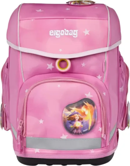 Ergobag Cube Set Classical Ergonomic School Backpack, 5-Piece Set for First Year of Primary School Cloud Bear - Pink standard size