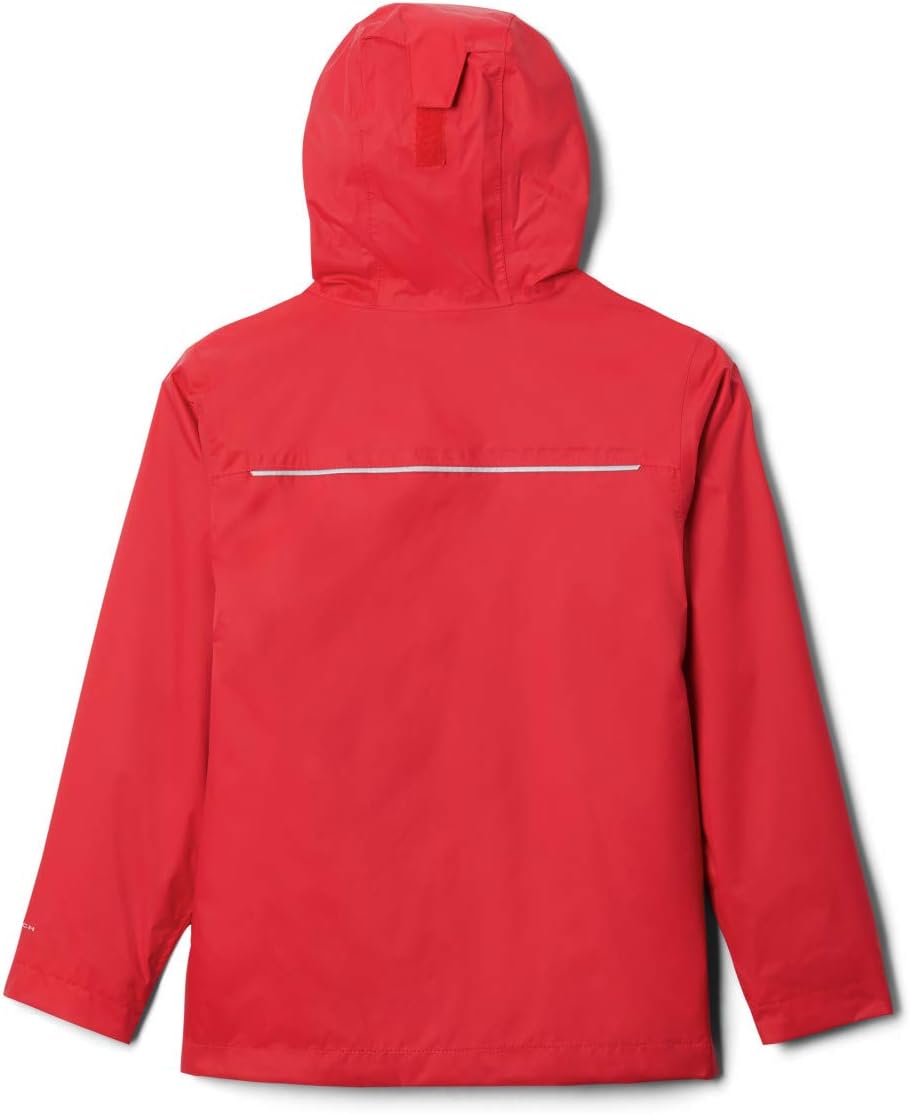 Boy's Watertight Jacket, Waterproof and Breathable Rain Jacket XS Mountain Red