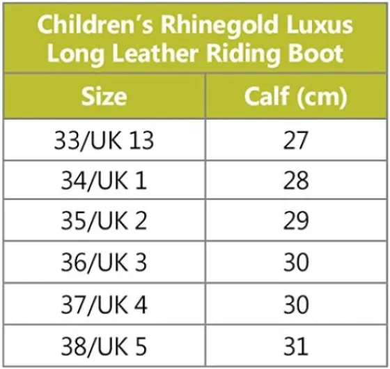 Elite Luxus Childs Young Rider BLACK LEATHER RIDING BOOTS - Soft Feel Leather, Comfortable Fit, Elasticated Laced Front, Women's Equestrian Boots with Full Length Back Zip Black 4 UK
