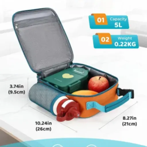 VASCHY Kids Lunch Bag Review: a practical, roomy lunch box that keeps food cold without fuss