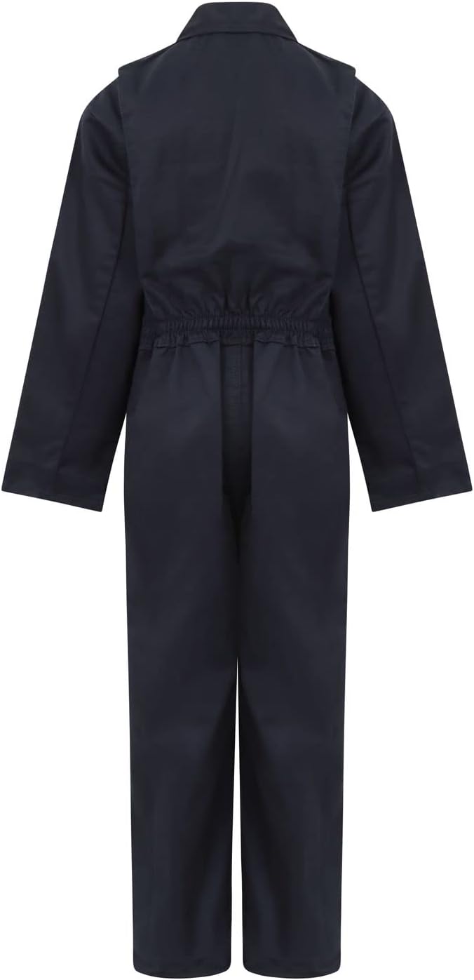Childrens Childs Kids Boys Girls Boilersuit Overalls Coverall Boiler Suit 1-14 Years 11-12 Years (32" Chest Navy Blue
