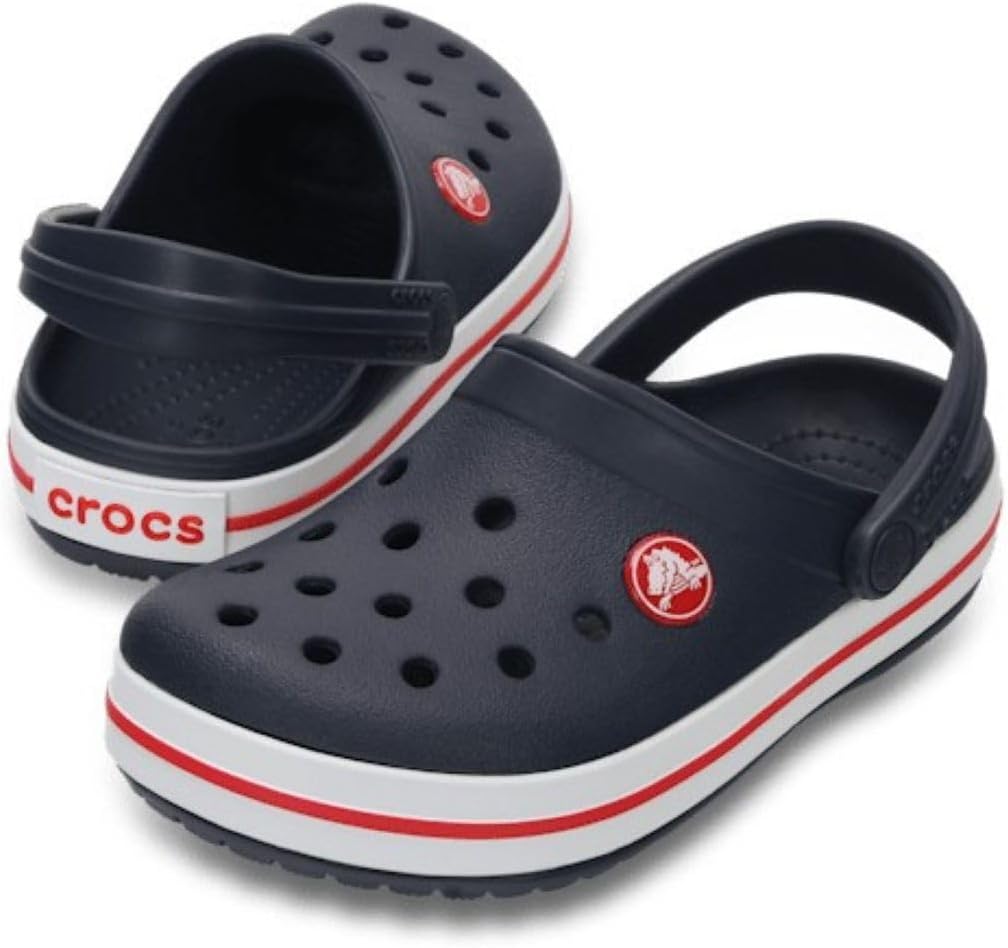 Unisex Kids Crocband Clog KClog 3 UK Navy Red