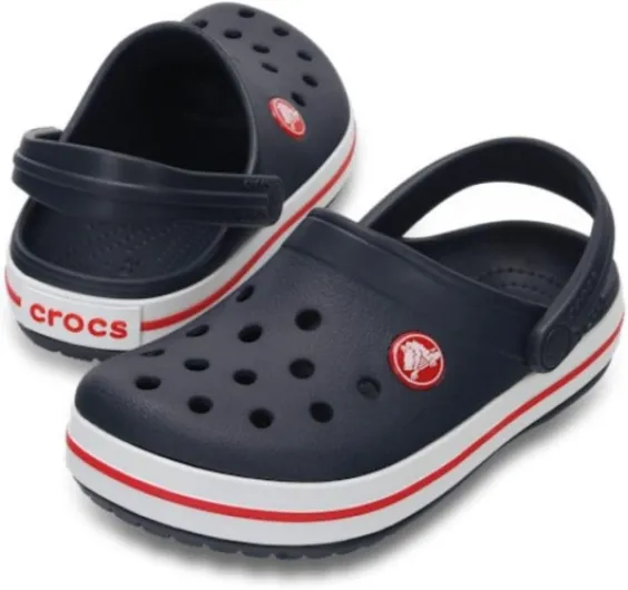 Unisex Kids Crocband Clog KClog 3 UK Navy Red