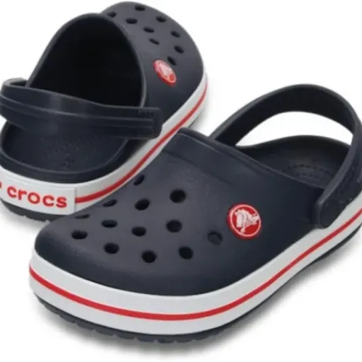 Crocs Unisex Kids Crocband Clog K (Navy/Red) Review: tough everyday shoes kids actually wear