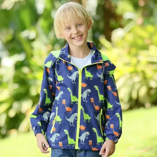 HZXVic Kids Dinosaur Raincoat Review: a light, practical jacket for school runs and muddy puddles