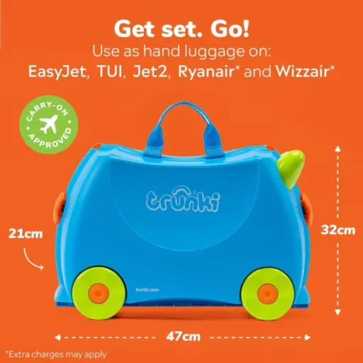 Trunki Terrance Review: the classic ride-on kids’ suitcase that’s fun but a bit basic inside