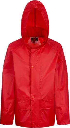 Kids Waterproof Jacket and Trouser Suit Set Boys or Girls 2 Years Red