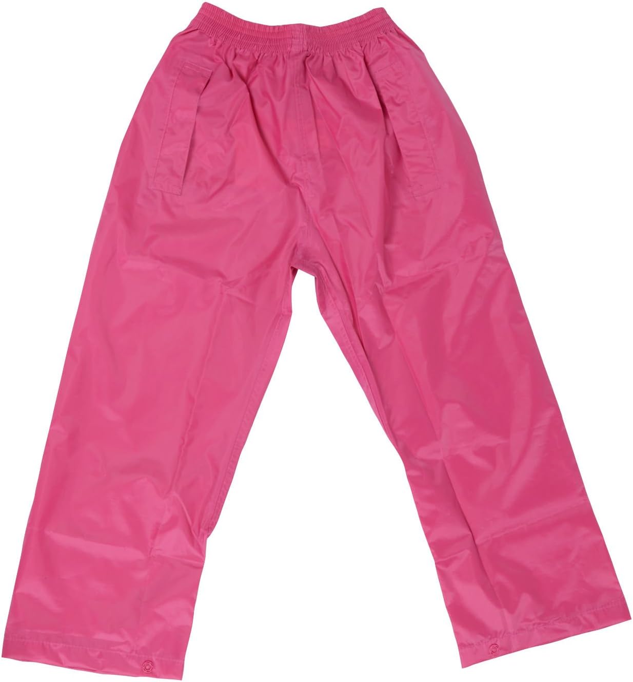 Childrens Waterproof Over Trousers - Boys and Girls Rainwear for Outdoor Play 13-14 Years Raspberry Pink