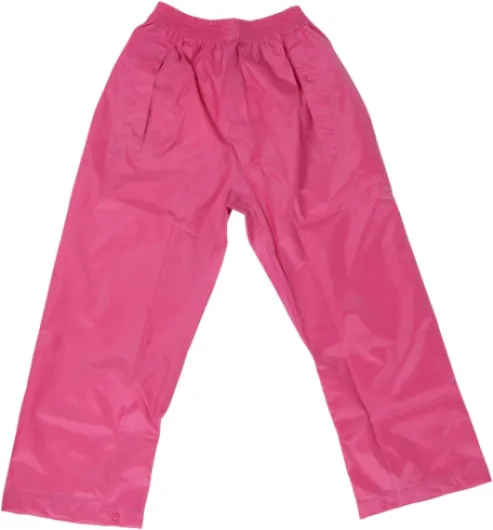 Childrens Waterproof Over Trousers - Boys and Girls Rainwear for Outdoor Play 13-14 Years Raspberry Pink